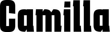 Vorschau des Bootsnamens "Camilla" als Schriftzug für "Bootsbeschriftung Fett 41"