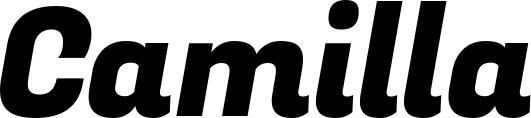 Vorschau des Bootsnamens "Camilla" als Schriftzug für "Bootsbeschriftung Kursiv 04"