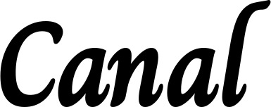 Vorschau des Bootsnamens "Canal" als Schriftzug für "Style Klassisch 51"