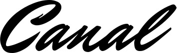 Vorschau des Bootsnamens "Canal" als Schriftzug für "Bootsbeschriftung Klassisch 82"