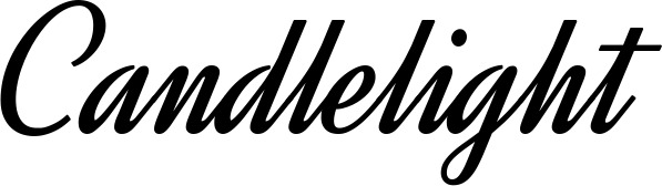 Vorschau des Bootsnamens "Candlelight" als Schriftzug für "Bootsbeschriftung Klassisch 44"