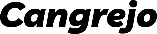 Vorschau des Bootsnamens "Cangrejo" als Schriftzug für "Bootsbeschriftung Kursiv 06"
