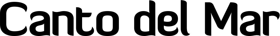 Vorschau des Bootsnamens "Canto del Mar" als Schriftzug für "Bootsbeschriftung Normal 06"