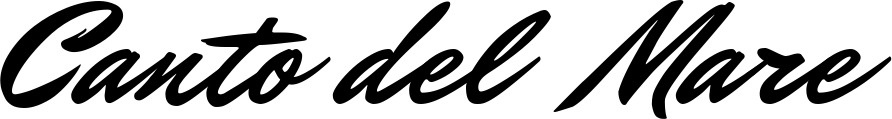 Vorschau des Bootsnamens "Canto del Mare" als Schriftzug für "Bootsbeschriftung Klassisch 82"