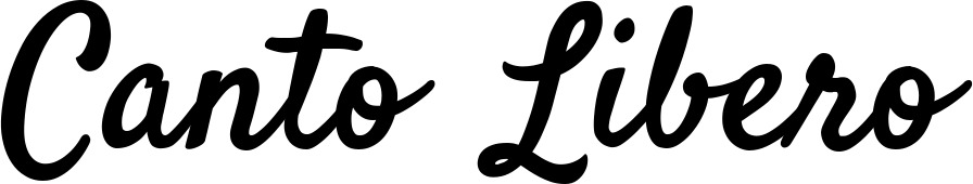 Vorschau des Bootsnamens "Canto Libero" als Schriftzug für "Bootsbeschriftung Klassisch 96"