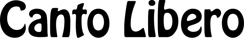 Vorschau des Bootsnamens "Canto Libero" als Schriftzug für "Style Fett 01"