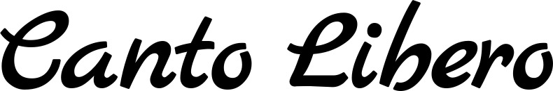 Vorschau des Bootsnamens "Canto Libero" als Schriftzug für "Bootsbeschriftung Klassisch 45"