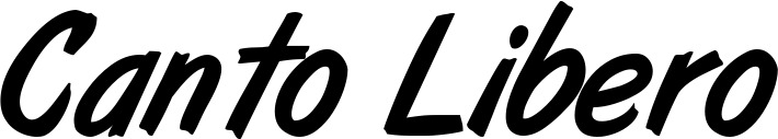 Vorschau des Bootsnamens "Canto Libero" als Schriftzug für "Bootsbeschriftung Klassisch 38"