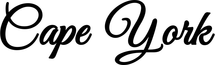 Vorschau des Bootsnamens "Cape York" als Schriftzug für "Style Klassisch 68"