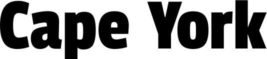 Vorschau des Bootsnamens "Cape York" als Schriftzug für "Bootsbeschriftung Fett 30"