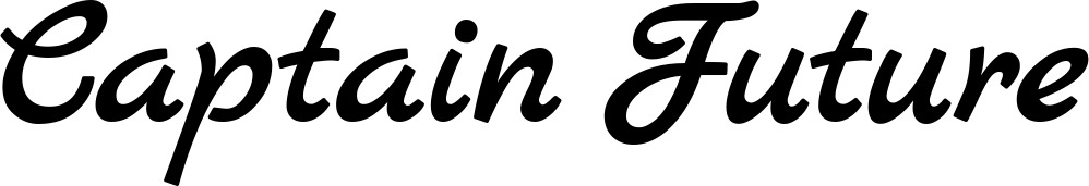 Vorschau des Bootsnamens "Captain Future" als Schriftzug für "Bootsbeschriftung Klassisch 77"