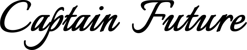 Vorschau des Bootsnamens "Captain Future" als Schriftzug für "Bootsbeschriftung Klassisch 58"