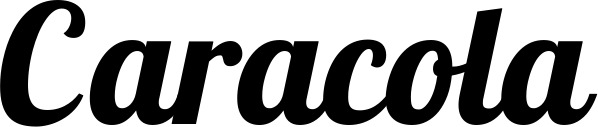 Vorschau des Bootsnamens "Caracola" als Schriftzug für "Bootsbeschriftung Neu 60"