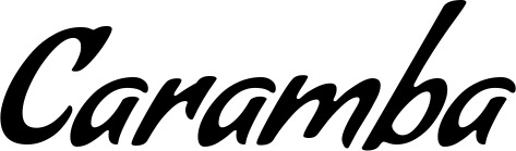 Vorschau des Bootsnamens "Caramba" als Schriftzug für "Bootsbeschriftung Klassisch 57"