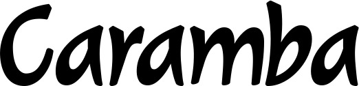Vorschau des Bootsnamens "Caramba" als Schriftzug für "Bootsbeschriftung Klassisch 72"