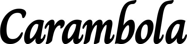 Vorschau des Bootsnamens "Carambola" als Schriftzug für "Bootsbeschriftung Klassisch 51"