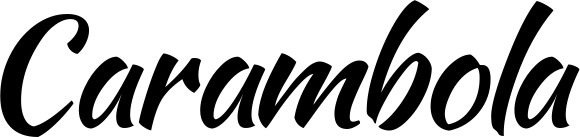 Vorschau des Bootsnamens "Carambola" als Schriftzug für "Style Klassisch 73"