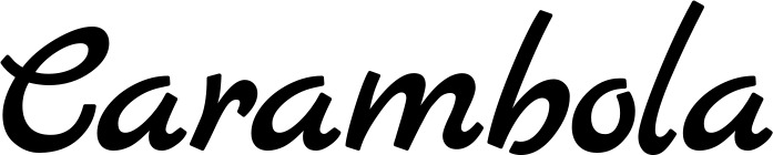 Bootsname 'Carambola' angezeigt als 'Bootsbeschriftung Klassisch 77'