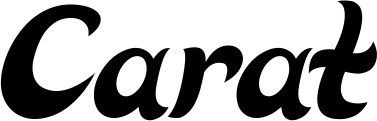 Vorschau des Bootsnamens "Carat" als Schriftzug für "Bootsbeschriftung Klassisch 33"