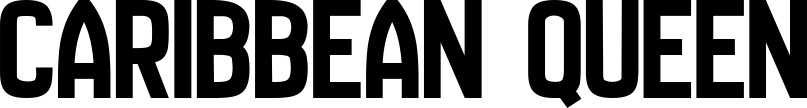 Vorschau des Bootsnamens "Caribbean Queen" als Schriftzug für "Bootsbeschriftung Neu 58"