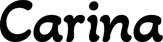 Vorschau des Bootsnamens "Carina" als Schriftzug für "Bootsbeschriftung Klassisch 103"