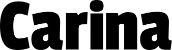 Vorschau des Bootsnamens "Carina" als Schriftzug für "Bootsbeschriftung Fett 30"
