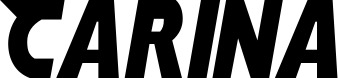 Vorschau des Bootsnamens "Carina" als Schriftzug für "Bootsbeschriftung Neu 15"