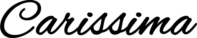 Vorschau des Bootsnamens "Carissima" als Schriftzug für "Bootsbeschriftung Klassisch 35"