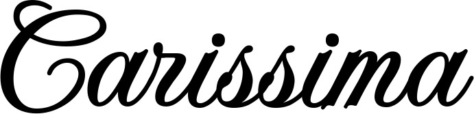 Vorschau des Bootsnamens "Carissima" als Schriftzug für "Style Klassisch 70"