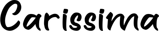 Vorschau des Bootsnamens "Carissima" als Schriftzug für "Bootsbeschriftung Klassisch 95"