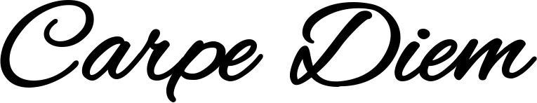 Vorschau des Bootsnamens "Carpe Diem" als Schriftzug für "Bootsbeschriftung Klassisch 35"