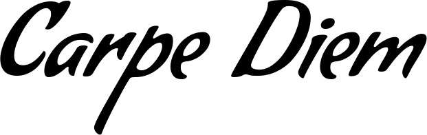 Vorschau des Bootsnamens "Carpe Diem" als Schriftzug für "Bootsbeschriftung Klassisch 57"