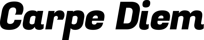 Vorschau des Bootsnamens "Carpe Diem" als Schriftzug für "Bootsbeschriftung Kursiv 04"