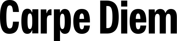 Vorschau des Bootsnamens "Carpe Diem" als Schriftzug für "Bootsbeschriftung Fett 25"