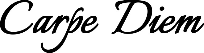 Vorschau des Bootsnamens "Carpe Diem" als Schriftzug für "Bootsbeschriftung Klassisch 58"