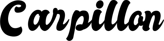 Vorschau des Bootsnamens "Carpillon" als Schriftzug für "Style Klassisch 41"