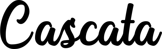 Vorschau des Bootsnamens "Cascata" als Schriftzug für "Bootsbeschriftung Klassisch 43"