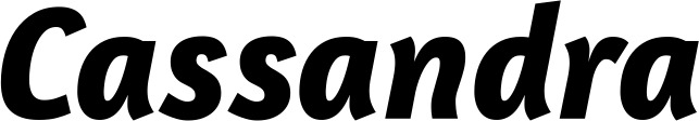 Vorschau des Bootsnamens "Cassandra" als Schriftzug für "Bootsbeschriftung Kursiv 01"