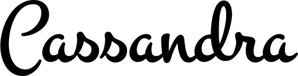 Vorschau des Bootsnamens "Cassandra" als Schriftzug für "Bootsbeschriftung Klassisch 81"