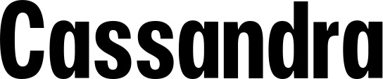 Vorschau des Bootsnamens "Cassandra" als Schriftzug für "Bootsbeschriftung Fett 25"