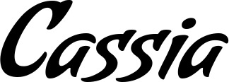Vorschau des Bootsnamens "Cassia" als Schriftzug für "Bootsbeschriftung Klassisch 57"