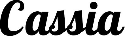 Vorschau des Bootsnamens "Cassia" als Schriftzug für "Bootsbeschriftung Neu 60"