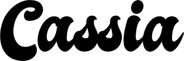 Vorschau des Bootsnamens "Cassia" als Schriftzug für "Bootsbeschriftung Klassisch 41"