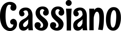 Vorschau des Bootsnamens "Cassiano" als Schriftzug für "Bootsbeschriftung Neu 68"