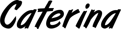 Vorschau des Bootsnamens "Caterina" als Schriftzug für "Bootsbeschriftung Klassisch 38"
