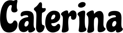 Vorschau des Bootsnamens "Caterina" als Schriftzug für "Bootsbeschriftung Klassisch 53"