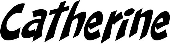 Vorschau des Bootsnamens "Catherine" als Schriftzug für "Bootsbeschriftung Klassisch 31"