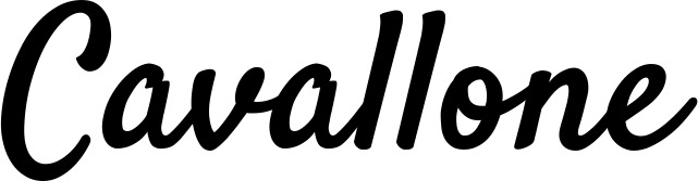 Vorschau des Bootsnamens "Cavallone" als Schriftzug für "Bootsbeschriftung Klassisch 96"