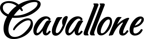 Vorschau des Bootsnamens "Cavallone" als Schriftzug für "Bootsbeschriftung Klassisch 50"