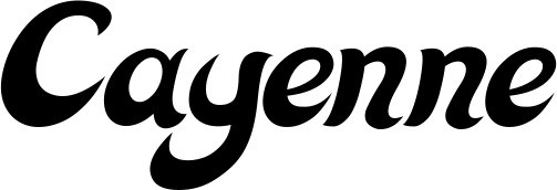 Vorschau des Bootsnamens "Cayenne" als Schriftzug für "Bootsbeschriftung Klassisch 33"